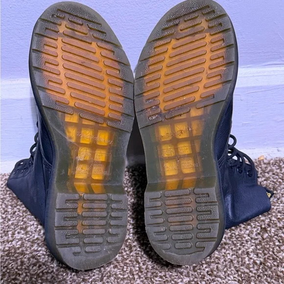 Dr. Martens 1460 Pascal Black Virginia Leather Soft Boots Women’s Size 6 - Picture 5 of 7